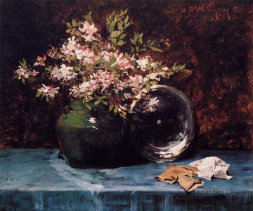 Flor de azaleas William Merritt Chase Pinturas al óleo